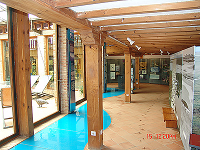 Sala de exposición dedicada a las estaciones del año en la reserva