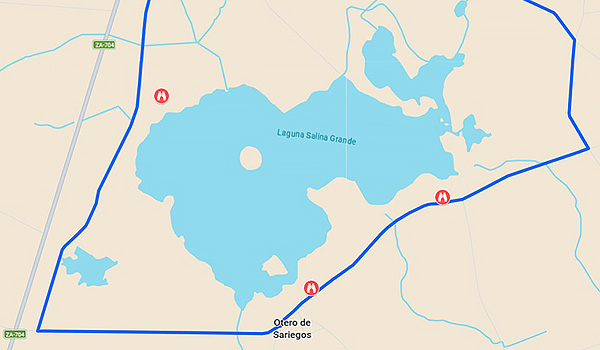 Ruta de los observatorios de la Laguna Grande